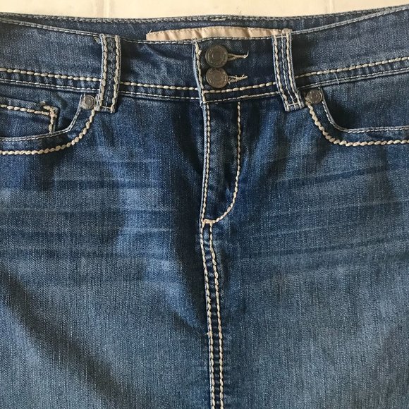 Nine West Vintage America Jeans Women Skirt - Picture 3 of 8